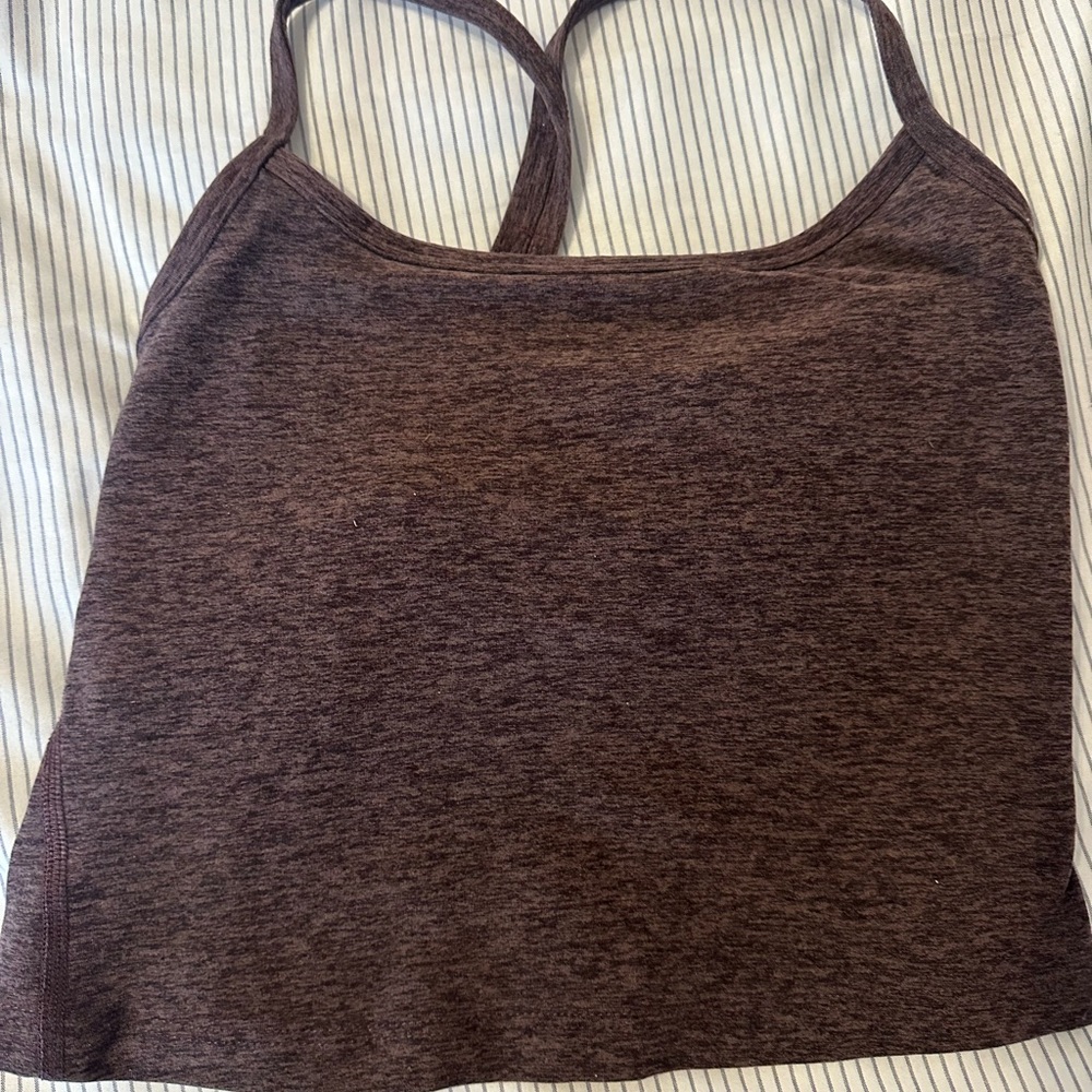 Beyond Yoga Heathered Brown Camisole